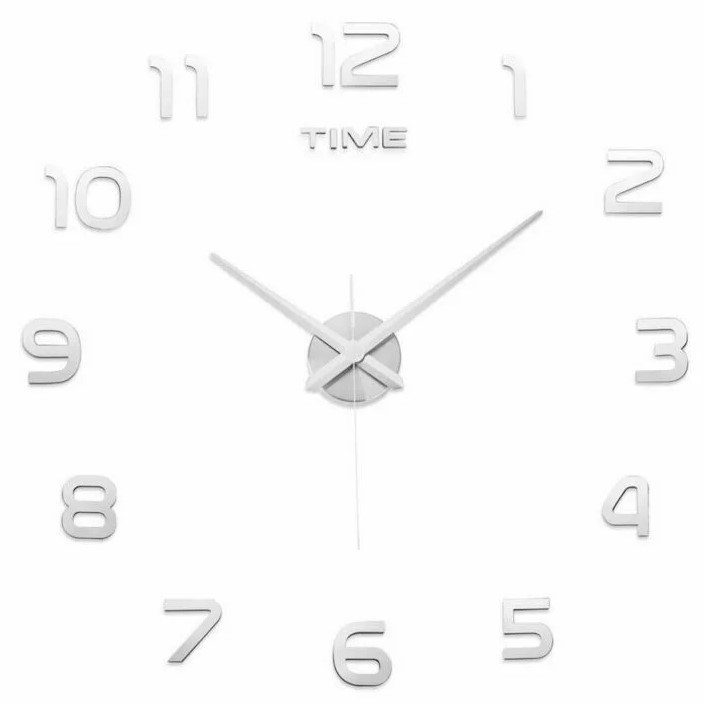 12S008-S DIY Sticker Clock_(Silver)
