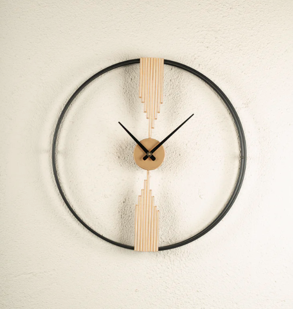 20210802_(Black & Gold) - Panel Clock-60 Wall Clock