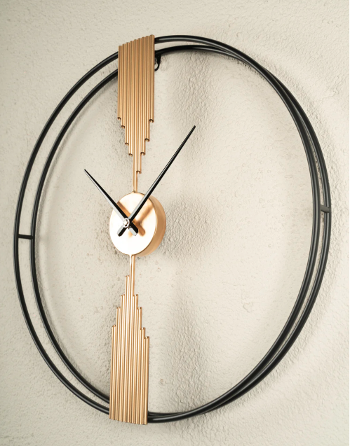 20210802_(Black & Gold) - Panel Clock-60 Wall Clock