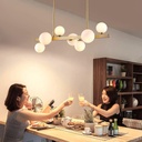 2314-8 - Bronze and White Glass Pendant Lamp