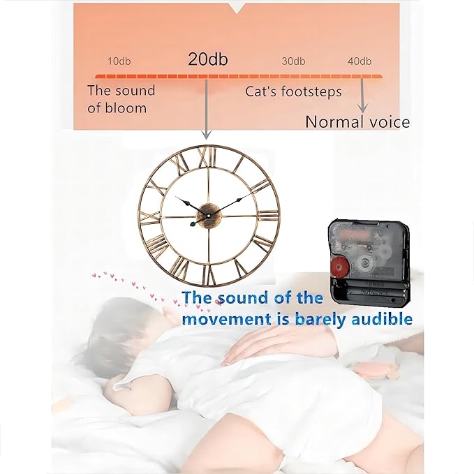 A95_(Gold)  60cm Wall Clock_(Gold)