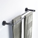 281P02_(Black) Double Towel Bar