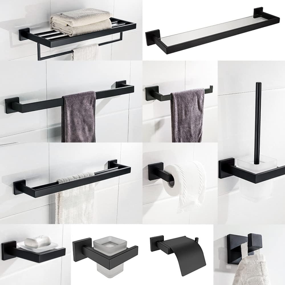 293P03_(Black) Single Towel Bar
