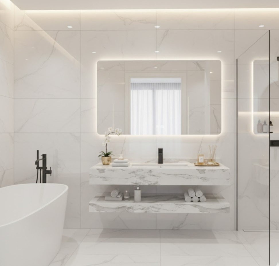 CA Borghini Vein Sintered Stone Vanity