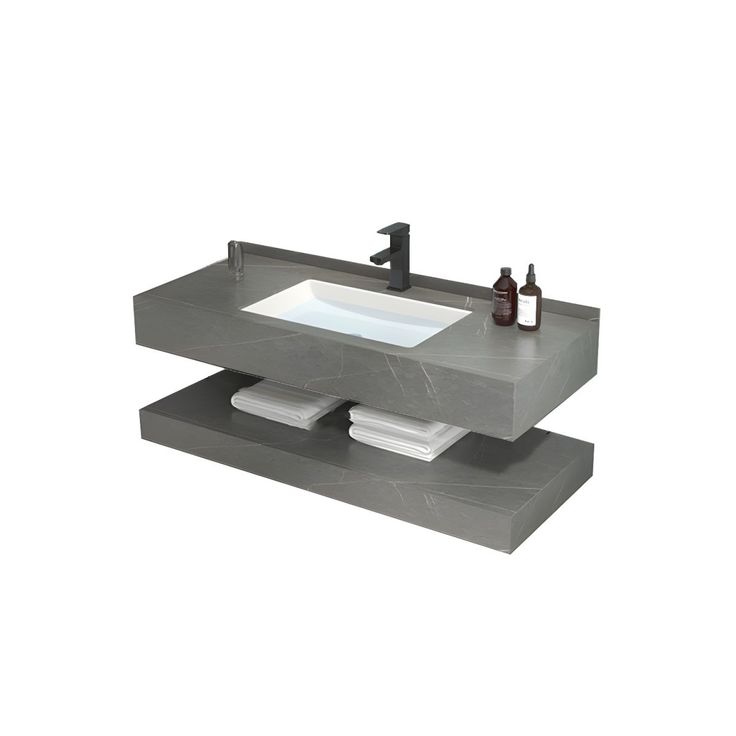 GR Luna Ash Sintered Stone Vanity