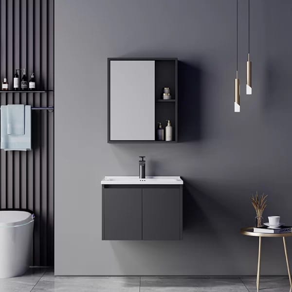 KJ01 Aluminium Bathroom Cabinet Set