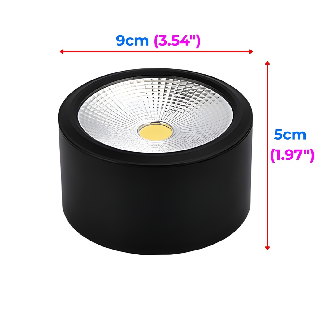 HL20 BL-10W) Black Ceiling Spot Light 4000K