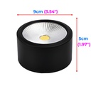 HL20 BL-10W) Black Ceiling Spot Light 4000K