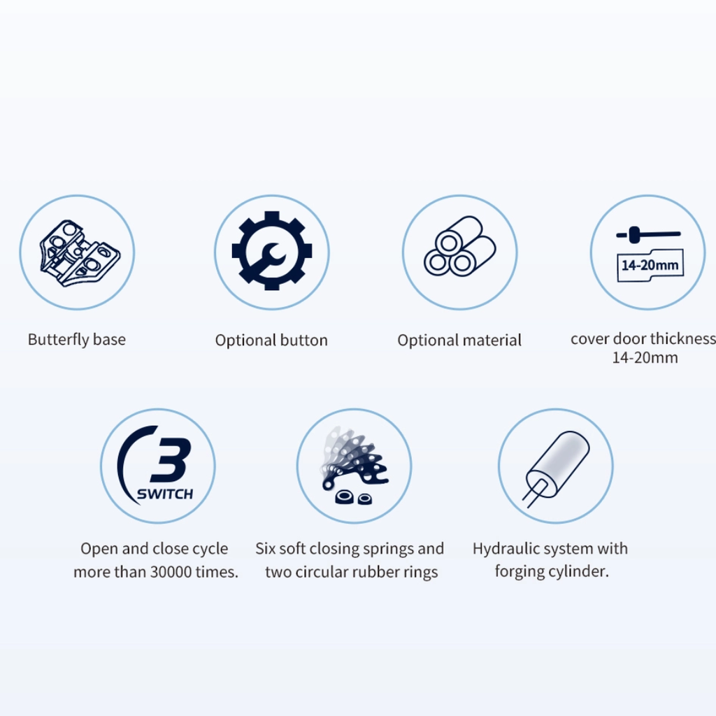 E810A 3D F (3/4) Hinge