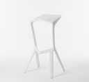 XH-8068_(White) Fixed 4-leg Bar chair_(White)