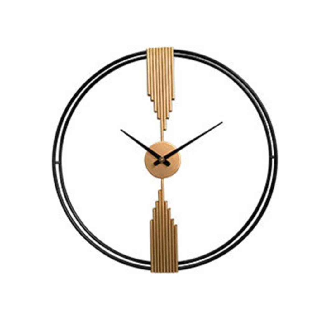 20210802_(Black & Gold) - Panel Clock-60 Wall Clock