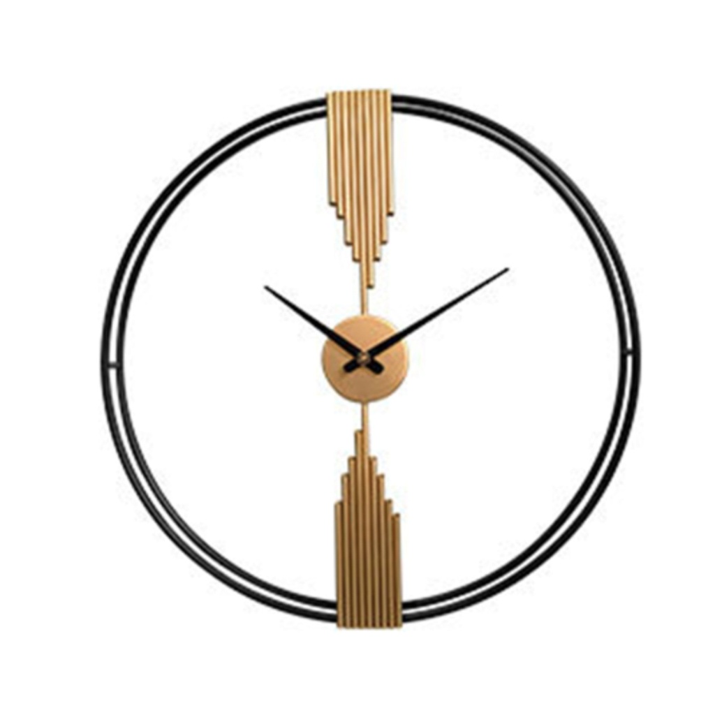 20210802_(Black & Gold) - Panel Clock-80 Wall Clock
