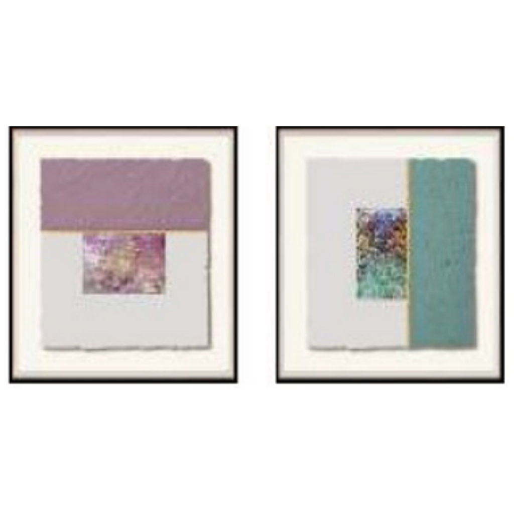 LH011 Set of 2(40*40) Glass Painting