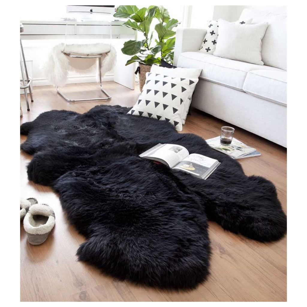 C26 Sheepskin 120x180cm_(Black)