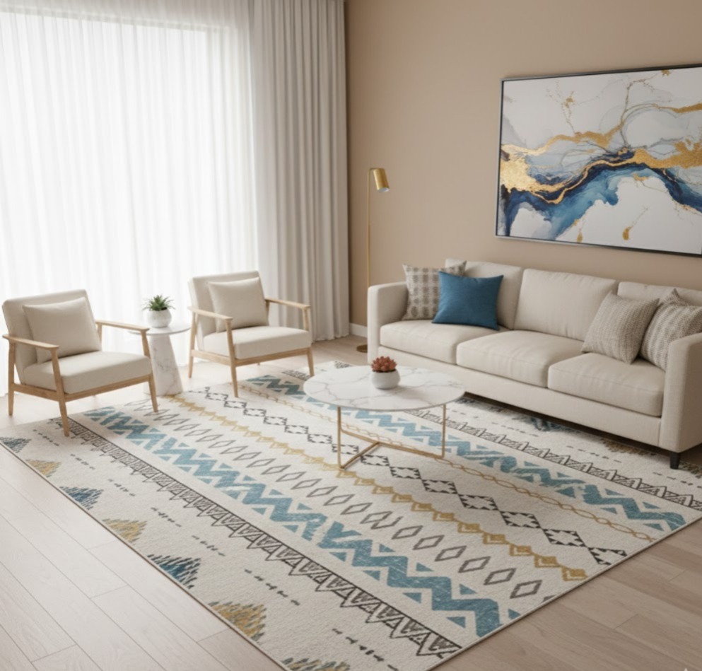 C41-3 - (2.0x3.0) Geometric Rug Carpet 2mx3m