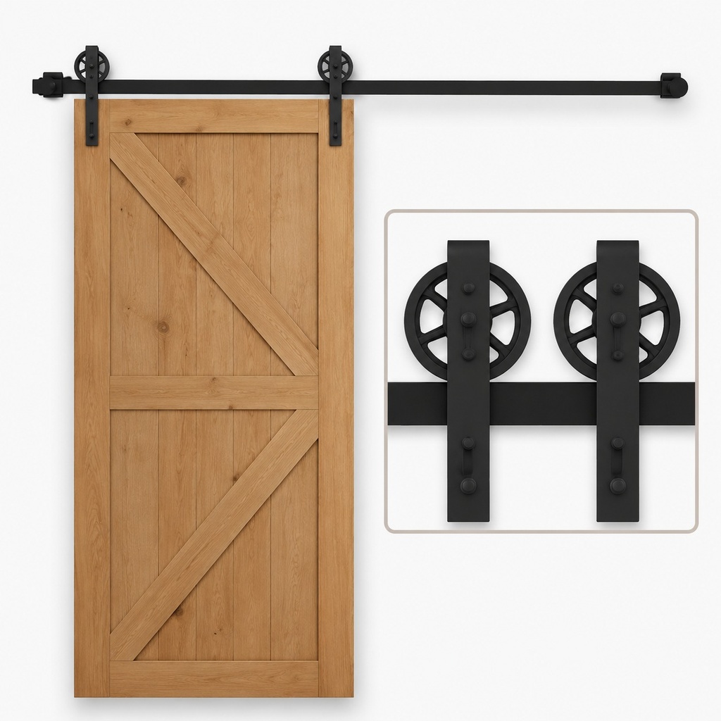 OS-032 Barn Door Sliding Rail System 
