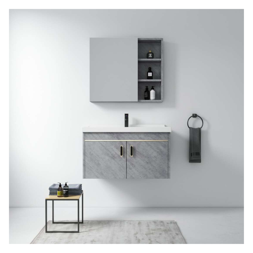 B3002-80 - Light Grey Bathroom Cabinet_(Light Grey)