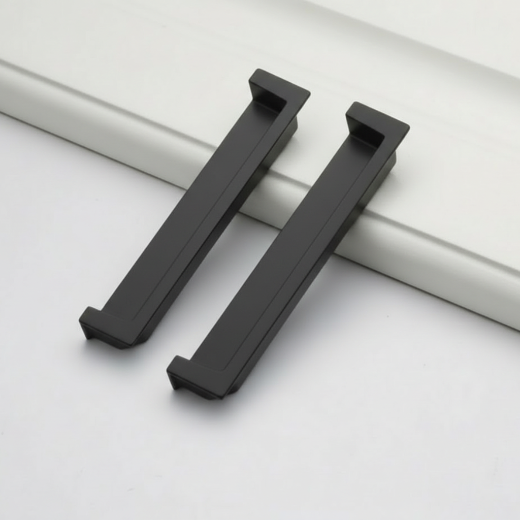 1832-160mm_(Black) Cabinet Handle