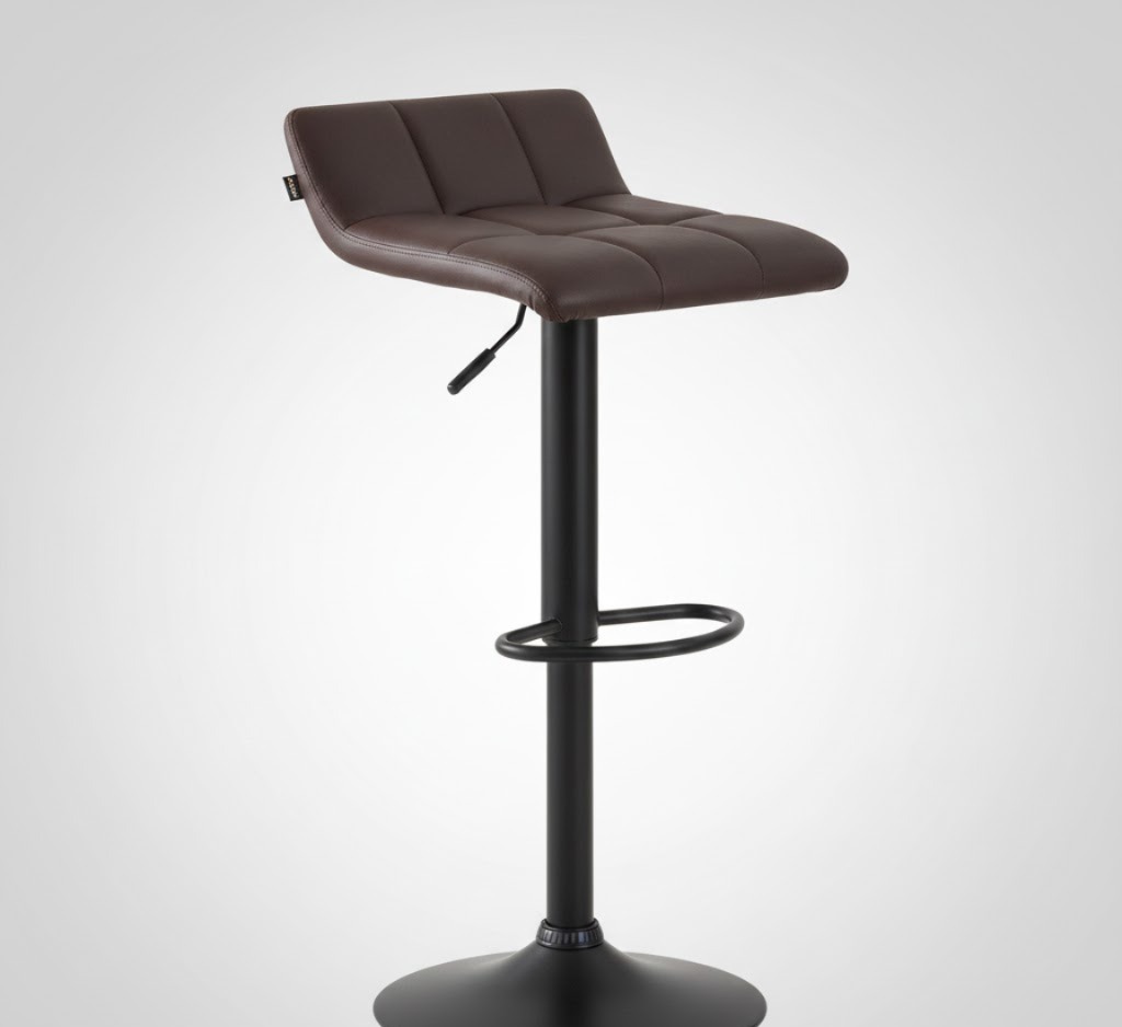 HC-B3002_(Dark Brown) Bar Chair
