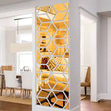 LA066(L) Gold Mirror Sticker