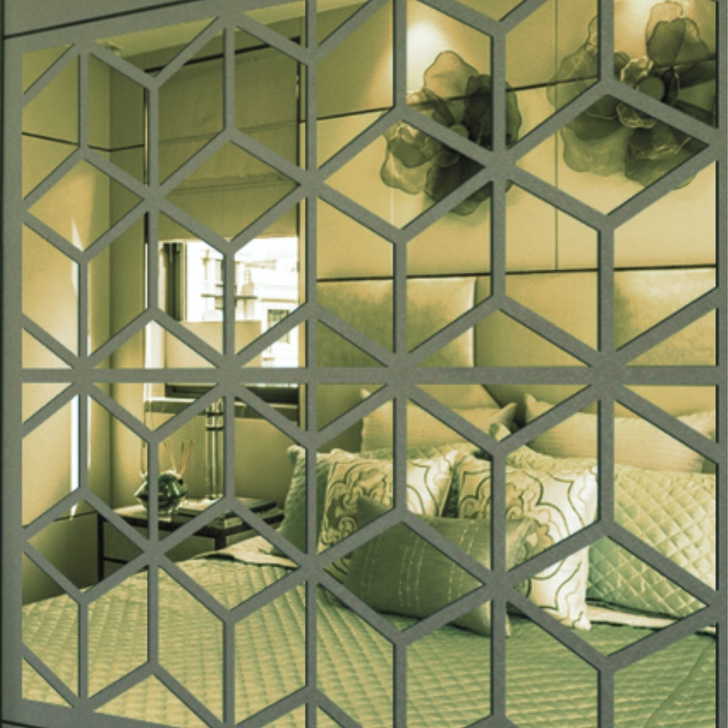 LA066(S) - Silver Mirror Sticker_(Silver)