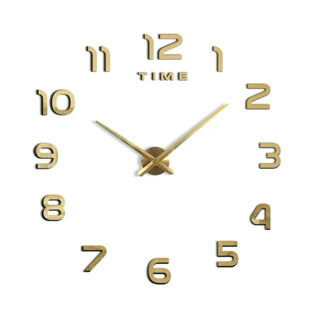 12S008-G DIY Sticker Clock_(Gold)