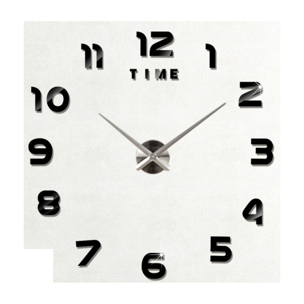 12S008-S DIY Sticker Clock_(Silver)