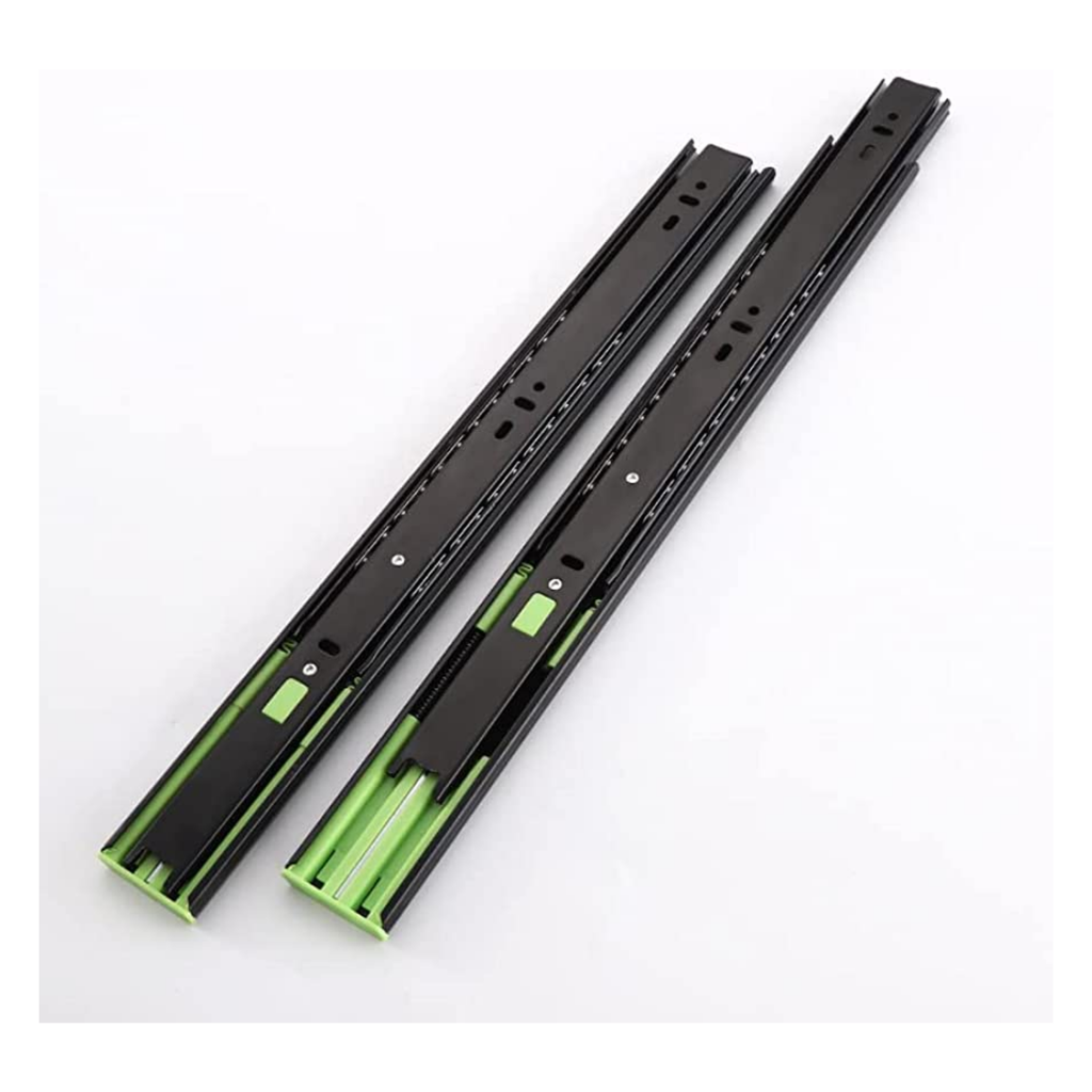 H 4512-350- 14'' (1.2) Ball Bearing Drawer Rail_(Black)
