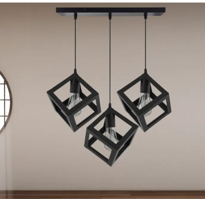 XL1002-3 - Trio Cube Pendant Lamp