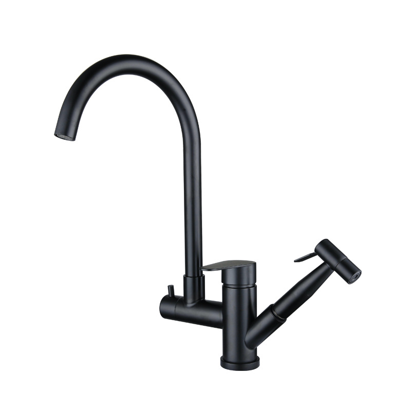 HS016_(Black) Kitchen Tap_(Black)