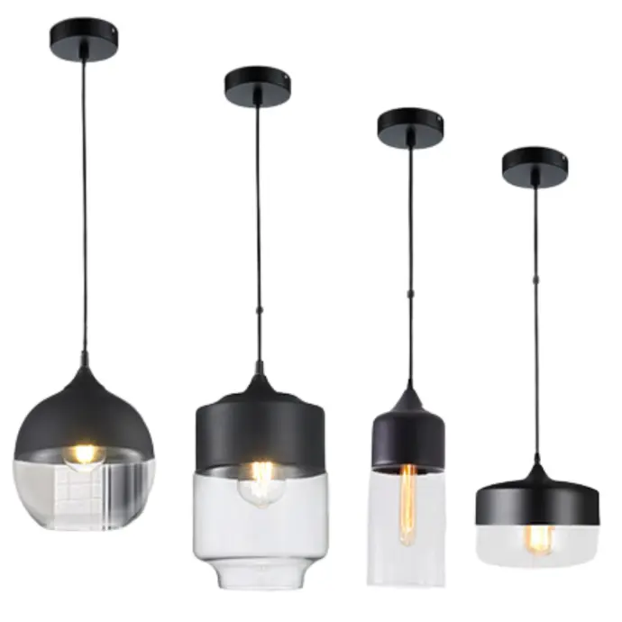 XL3004-4 - Geometric Glass Pendant Lamp