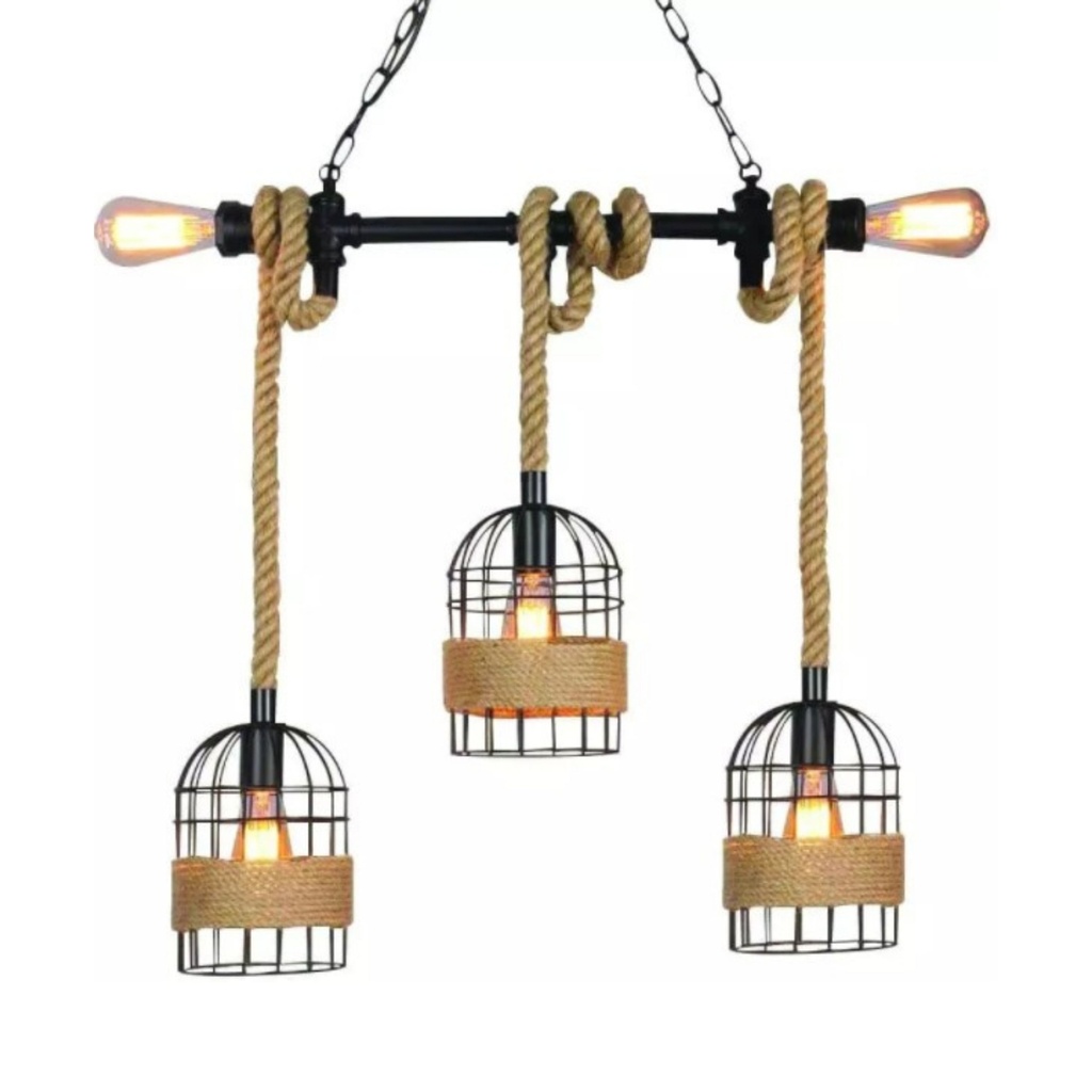 XL8018 - Retro Rope Pendant Lamp