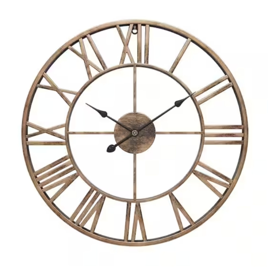 A96 (gold)-80cm Wall Clock_(Gold)