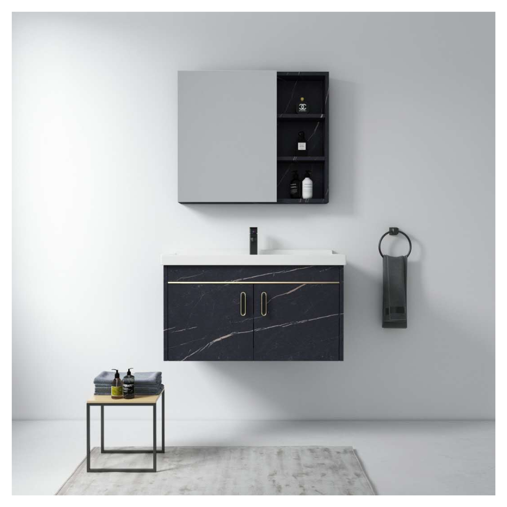 B3001-80 Dark Blue Bathroom Cabinet