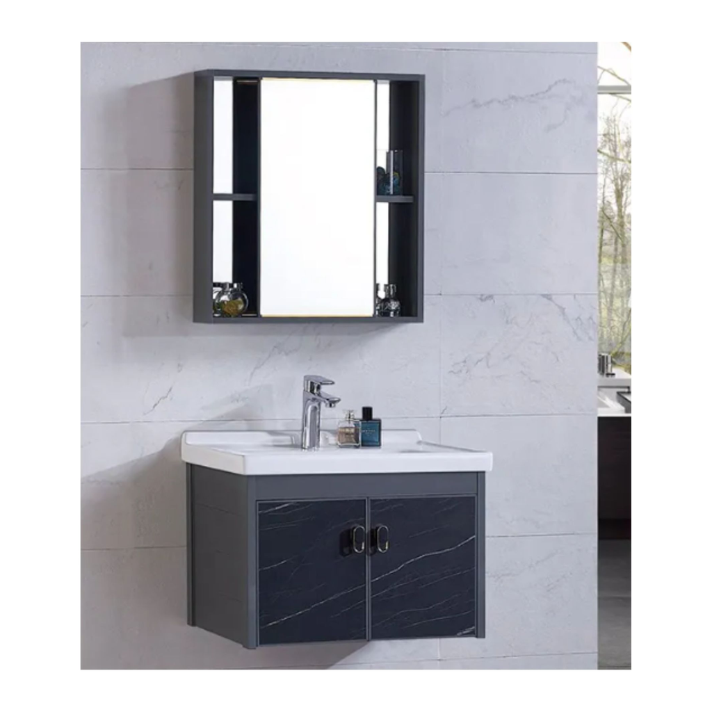 GSD03-60_( Dark Grey)-Bathroom Cabinet