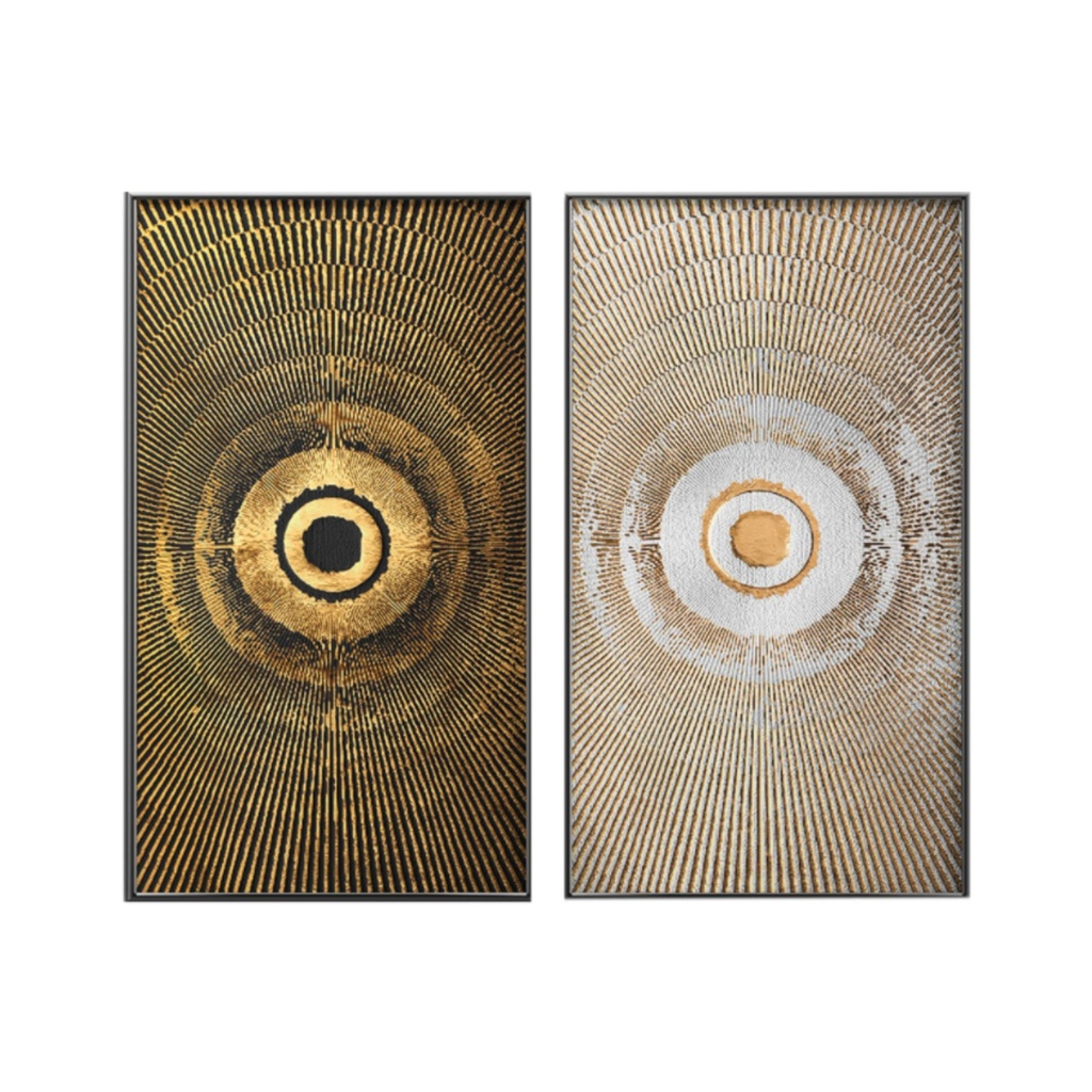 AB109 - Glass Painting- Set of 2 500*900mm