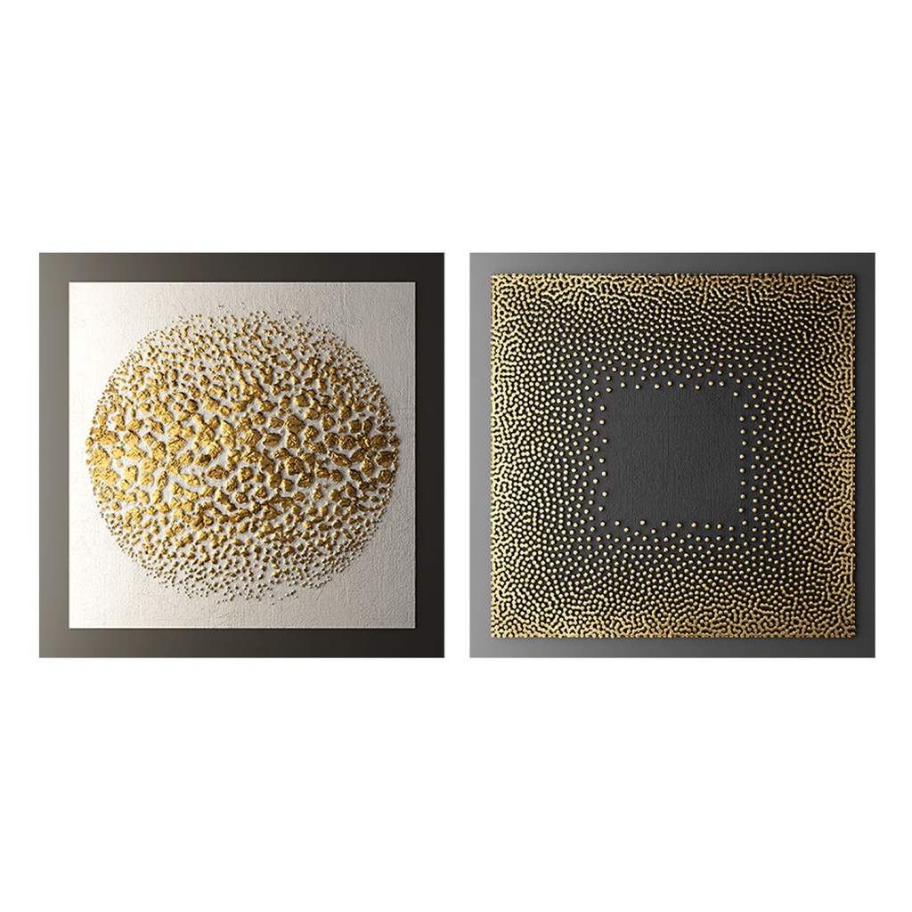 AB48 - Glass Painting- Set of 2 400*400mm 