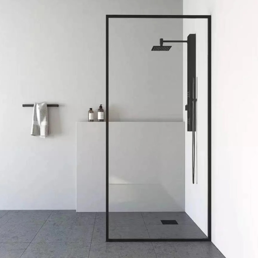 SS1020BK_Black(1000*2000mm) Single Panel Tempered Glass