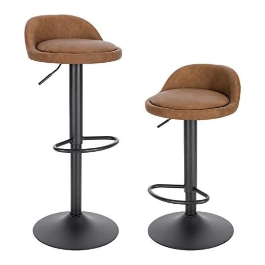 HC-B3013_(Pale Brown) Bar Chair