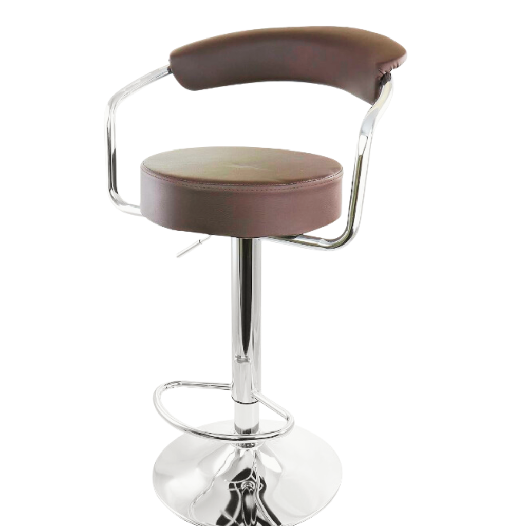 HC-B3008_(Pale Brown) Bar Chair