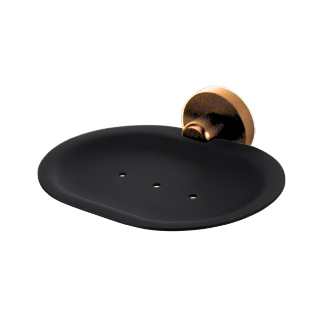 581P16_(Black and Gold) Soap Dish