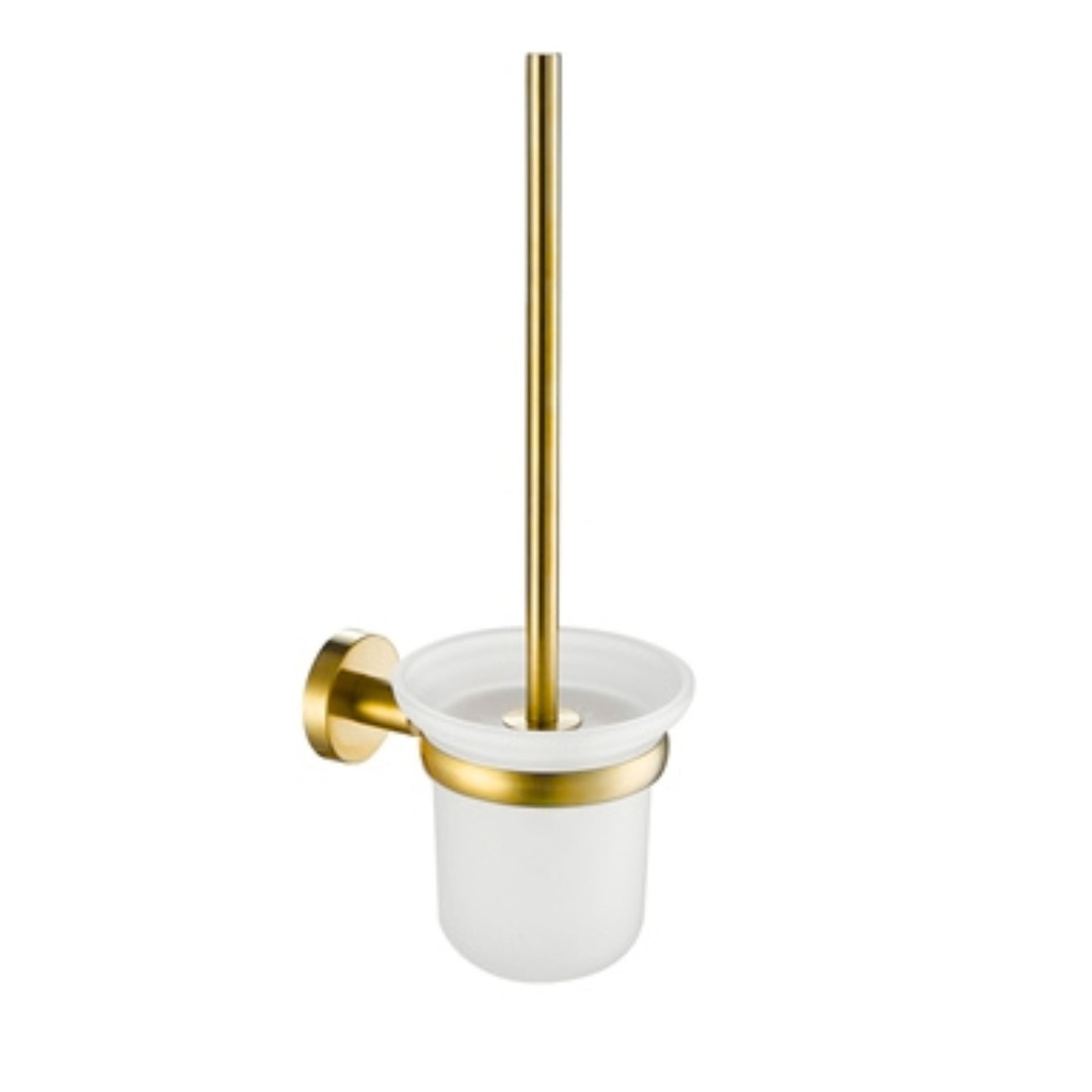 481P09_(Gold) Toilet Brush & Holder