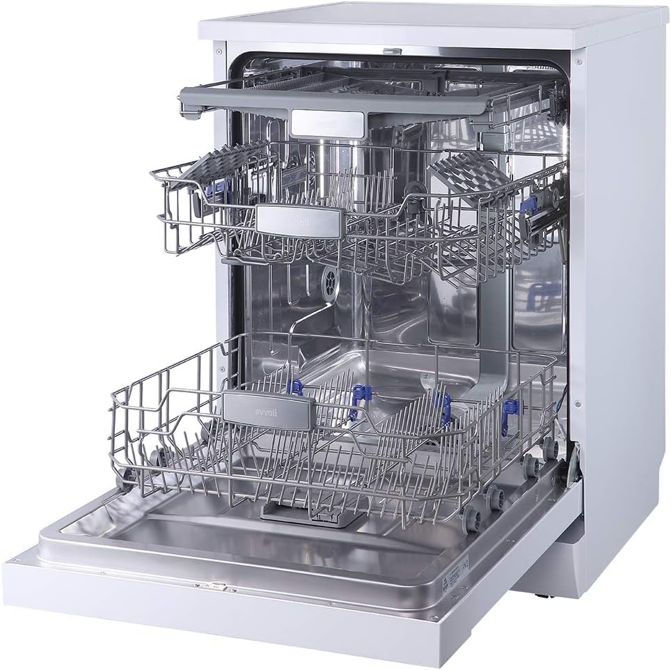 SHARP A+ 12Places Setting Free Standing Dishwasher, Grey - QW-MB612-SS3