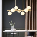 2314-8 - Bronze and White Glass Pendant Lamp