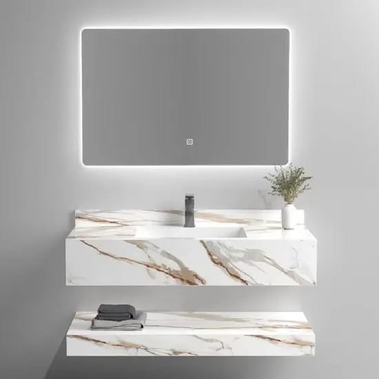 BR Dune Trace Sintered Stone Vanity 