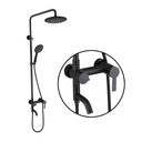 JS8012_(Black) 304 Stainless Steel Shower Tap