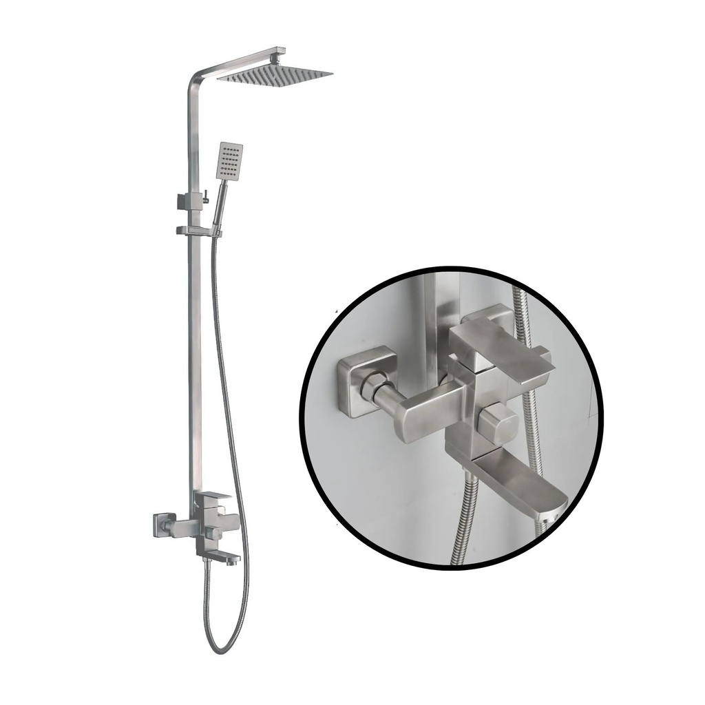 JS8011_(Brushed) Stainless Steel Shower Tap