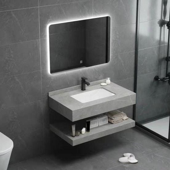 GR Luna Ash Sintered Stone Vanity