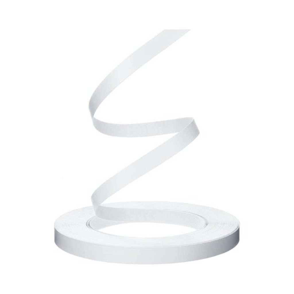 Edging Peach Skin White- 40mm Width - 50m Roll