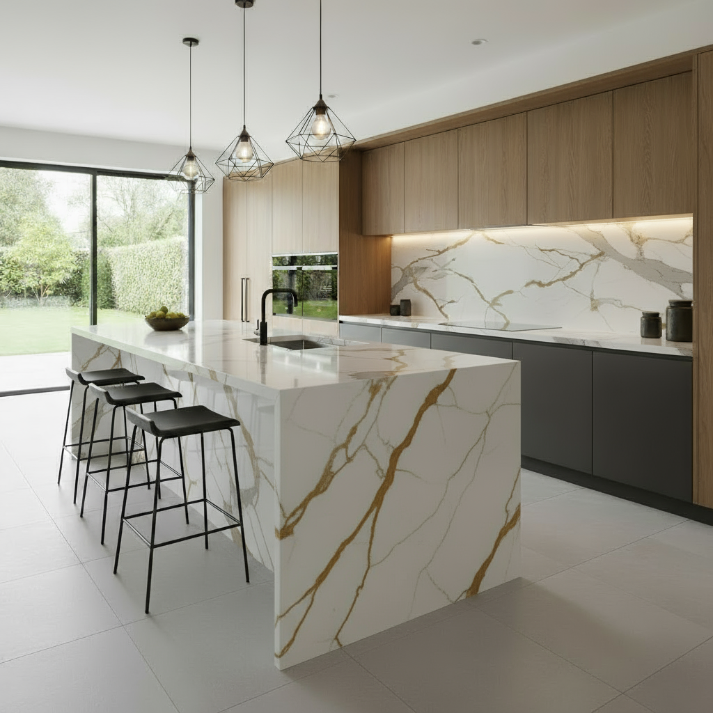 CBR20 Calacatta 3200x1600x20mm Quartz